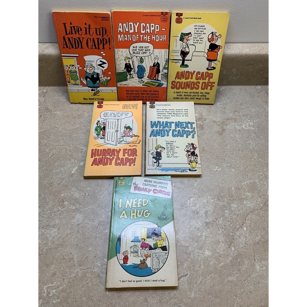 Lot of 6 1960's A Fawcett‎ Gold Medal Books (Smythe, Keane)